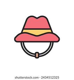 Hiking Hat Icon Vector Illustration