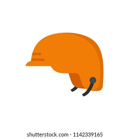 Hiking helmet icon. Flat illustration of hiking helmet vector icon for web isolated on white