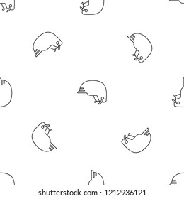 Hiking helmet pattern seamless vector repeat geometric for any web design