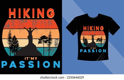 Hiking Hunting T-shirt design 2023 new 