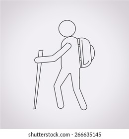 hiking icon