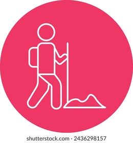 Hiking Icon Design For Personal And Commercial Use