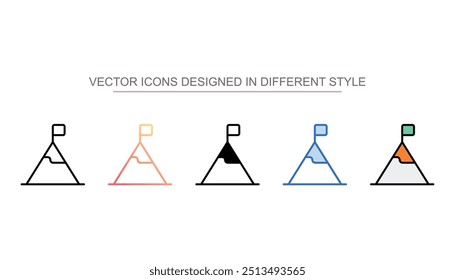Hiking icon design with white background stock illustration