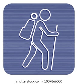 Hiking icon illustration isolated vector sign symbol