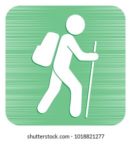 Hiking icon illustration isolated vector sign symbol

