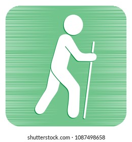 Hiking icon illustration isolated vector sign symbol