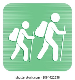 Hiking icon illustration isolated vector sign symbol
