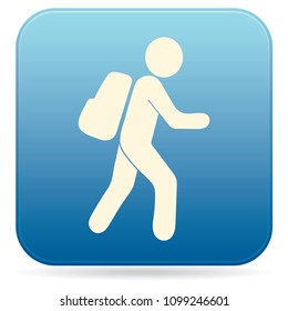 Hiking icon illustration isolated vector sign symbol