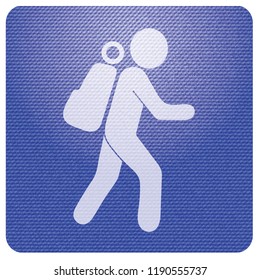 Hiking icon illustration isolated vector sign symbol