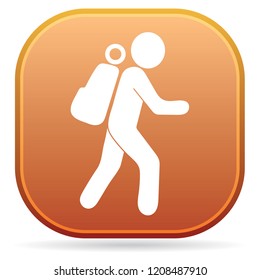 Hiking icon illustration isolated vector sign symbol