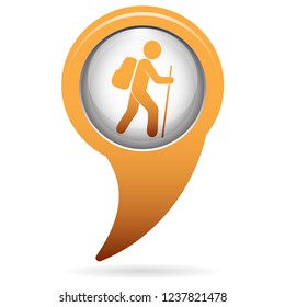 Hiking icon illustration isolated vector sign symbol