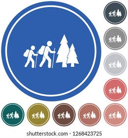 Hiking icon illustration isolated vector sign symbol

