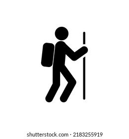 Hiking icon illustration isolated vector sign symbol