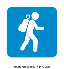 Hiking icon illustration isolated vector sign symbol