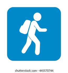 Hiking icon illustration isolated vector sign symbol