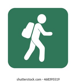 Hiking icon illustration isolated vector sign symbol

