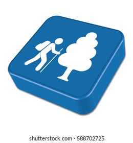 Hiking icon illustration isolated vector sign symbol