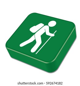 Hiking icon illustration isolated vector sign symbol