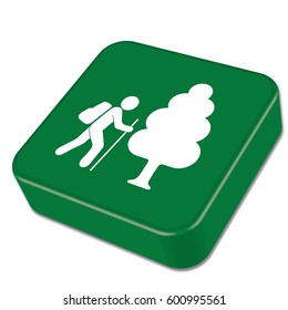 Hiking icon illustration isolated vector sign symbol