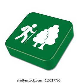 Hiking icon illustration isolated vector sign symbol