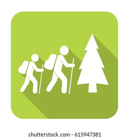 Hiking icon illustration isolated vector sign symbol