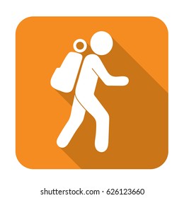 Hiking icon illustration isolated vector sign symbol

