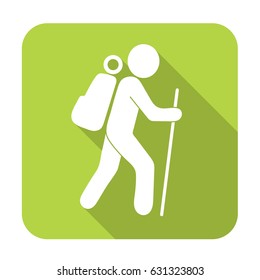 Hiking icon illustration isolated vector sign symbol