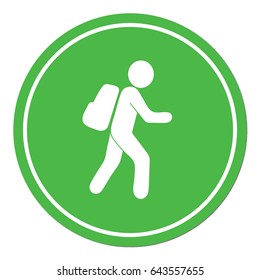 Hiking icon illustration isolated vector sign symbol