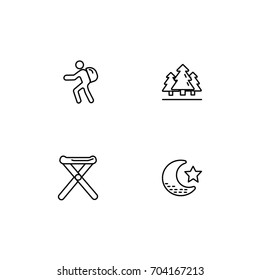 Hiking Icon Line