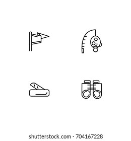 Hiking Icon Line