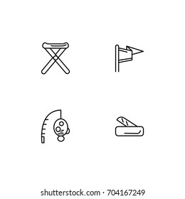 Hiking Icon Line