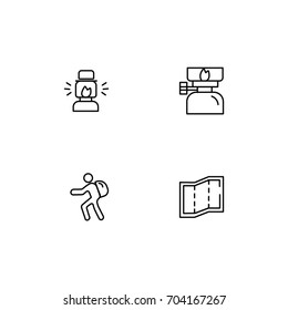 Hiking Icon Line
