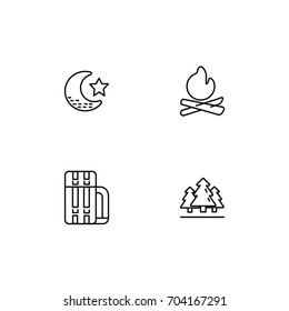 Hiking Icon Line