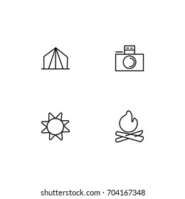Hiking Icon Line