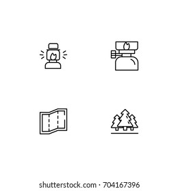 Hiking Icon Line