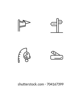 Hiking Icon Line