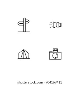Hiking Icon Line
