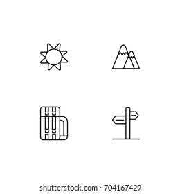 Hiking Icon Line