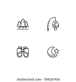 Hiking Icon Line