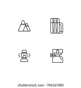 Hiking Icon Line