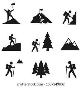 hiking symbols