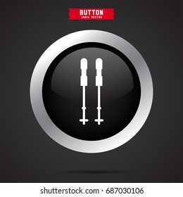 Hiking icon. sport sign