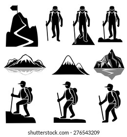 Hiking Icon Vector