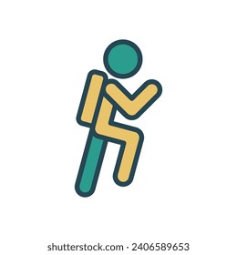 hiking icon vector design template