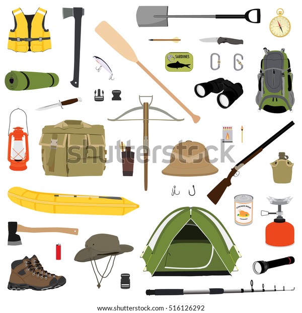 hiking and camping gear