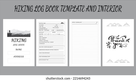 HIKING LOG BOOK TEMPLATE l INTERIOR