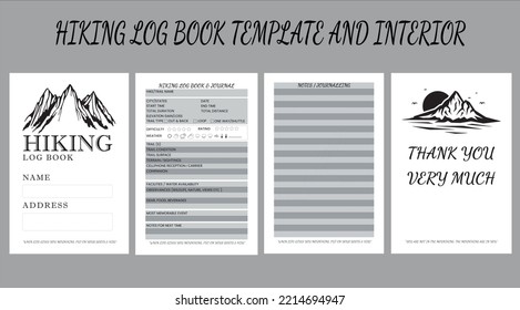 HIKING LOG BOOK TEMPLATE l INTERIOR