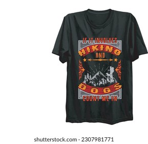 Hiking lover t-shirt design for