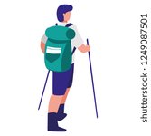 Hiking man design