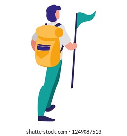 Hiking man design
